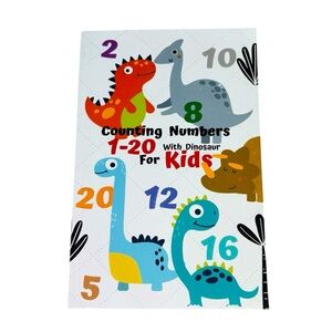 New Counting Numbers with Dinosaurs Paperback Book